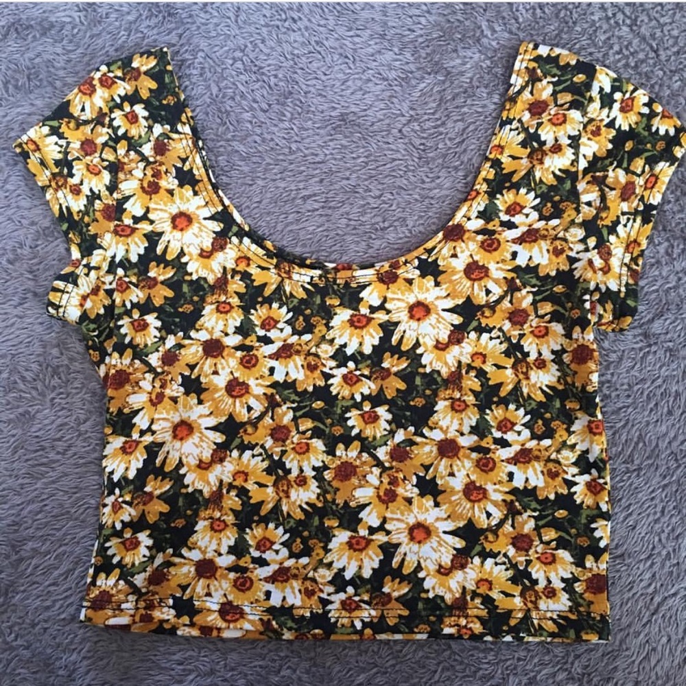 Sunflower Crop Top